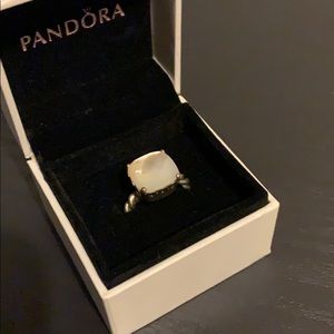 Pandora mother of pearl ring